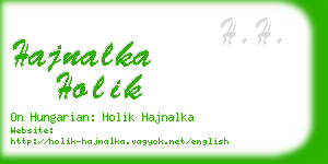 hajnalka holik business card